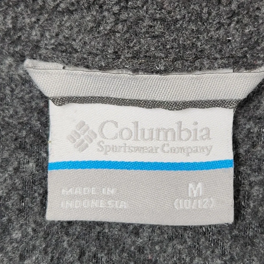 Columbia Fleece Jacket Kids Medium 10/12 Blue Gray Full‎ Zip Lightweight
